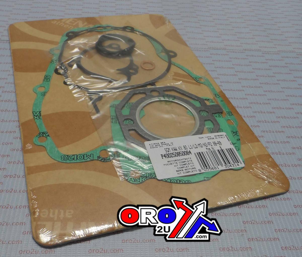 GASKET FULL SET KAWASAKI KX80 88-89, ATHENA P400250850084