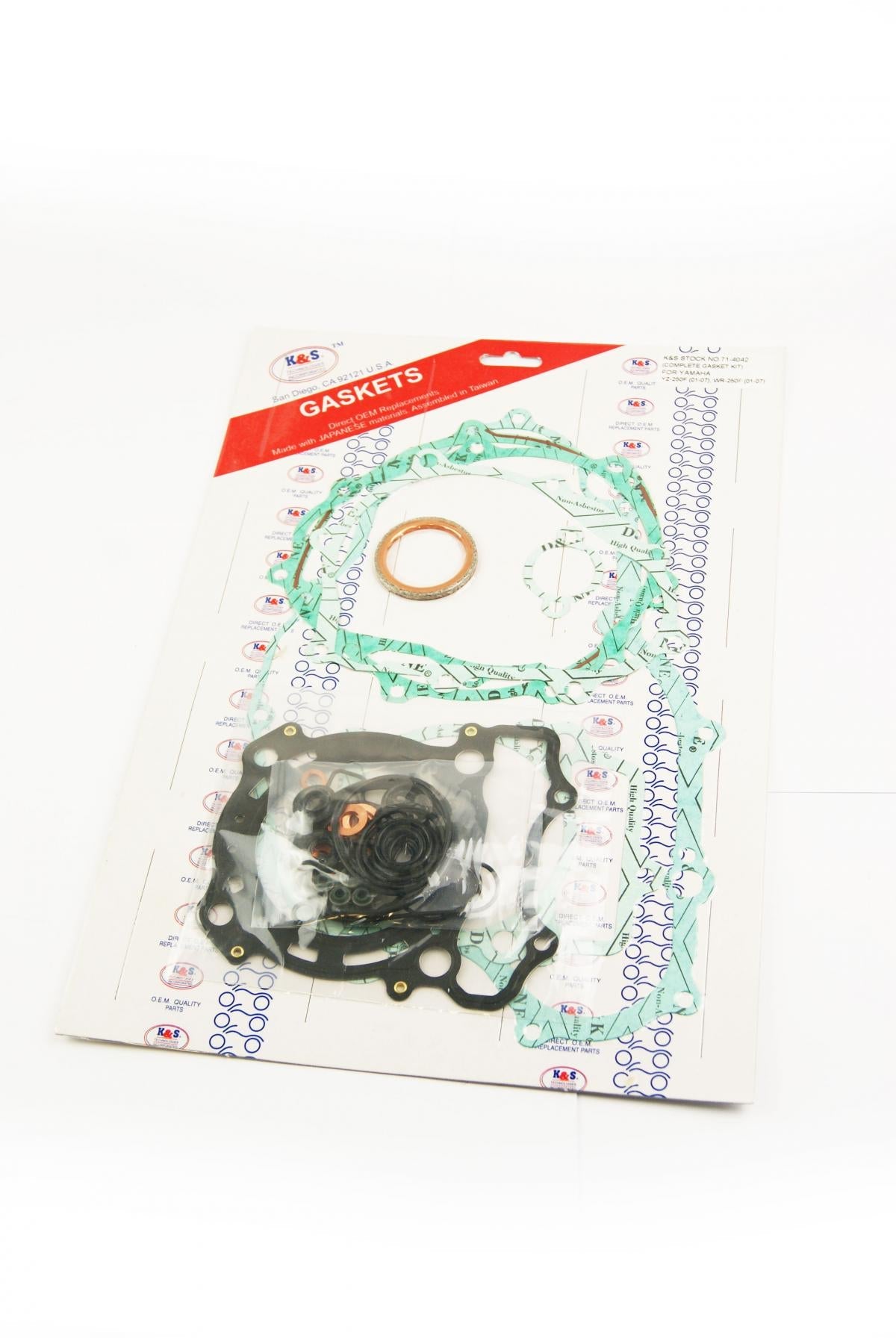 GASKET FULL SET YAMAHA YZ250F 01-08, WR250F 01-08, K&S 71-4042