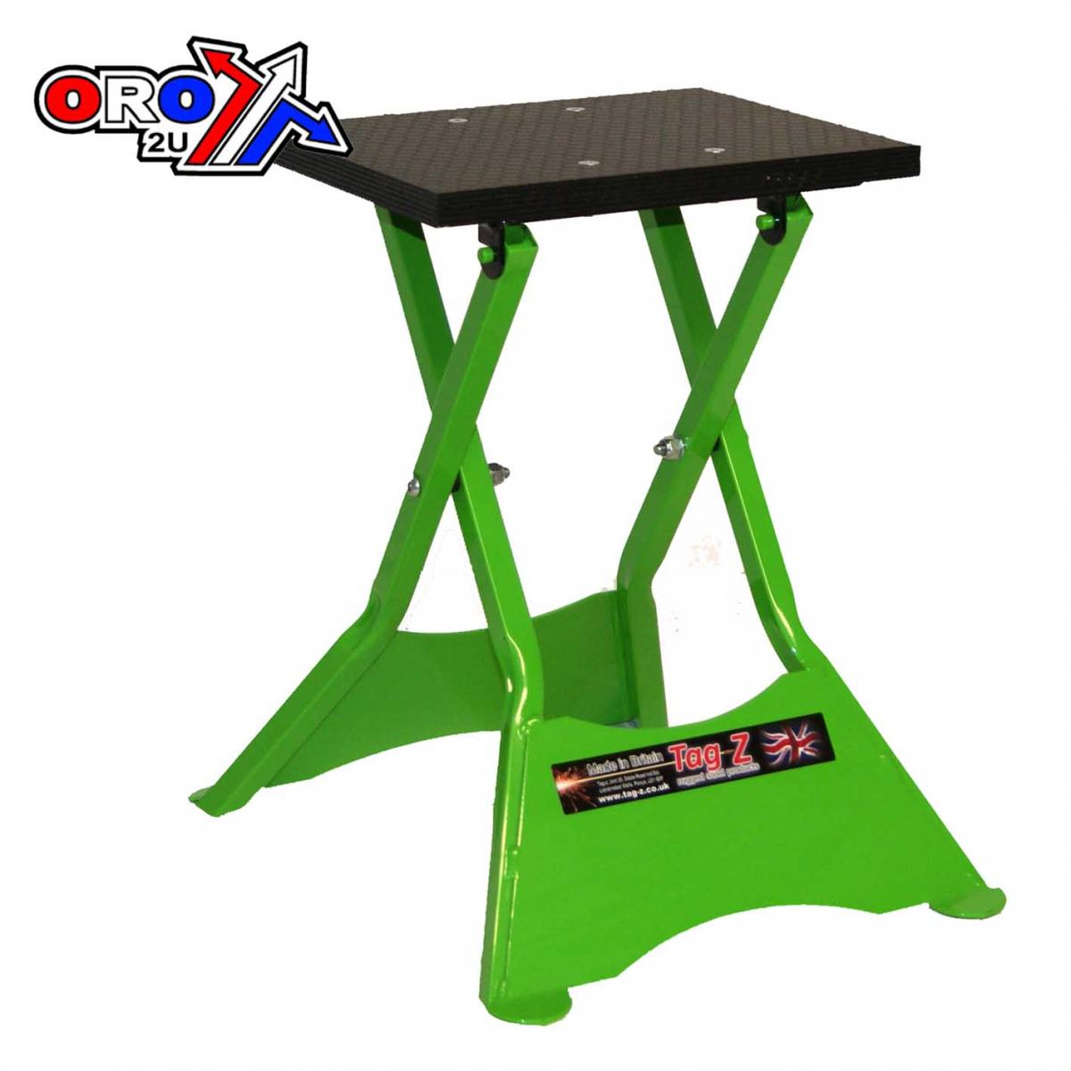 PRO FOLDING X-STAND GREEN, SPACE SAVER MX STAND