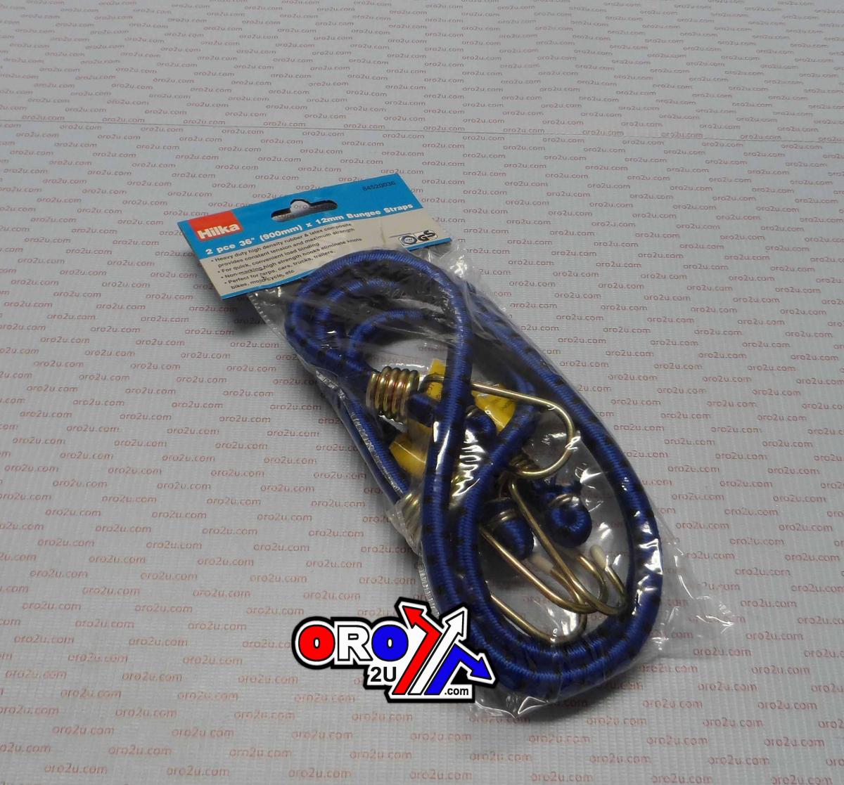 36'' BUNGEE CORD 12mm PK/2, Heavy Duty Bungee Straps