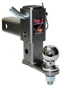 MOUNT ADJ. 6"DROP 1 HOLE, FITTED WITH A 50mm BALL, ATV/UTV/QUAD HITCH MOUNT