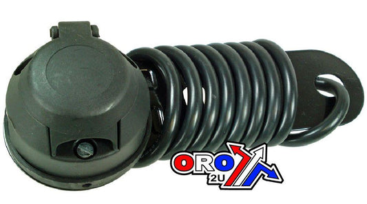 7 PIN PREWIRED SOCKET + PLATE, TRAILER SOCKET TOW / EACH
