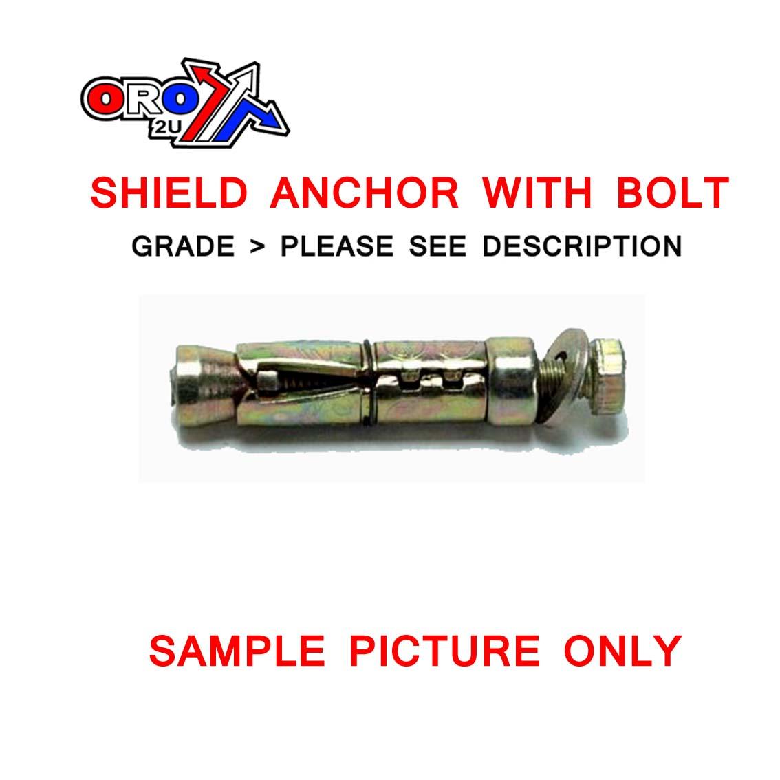 M12 SHIELD ANCHOR ZINC EACH