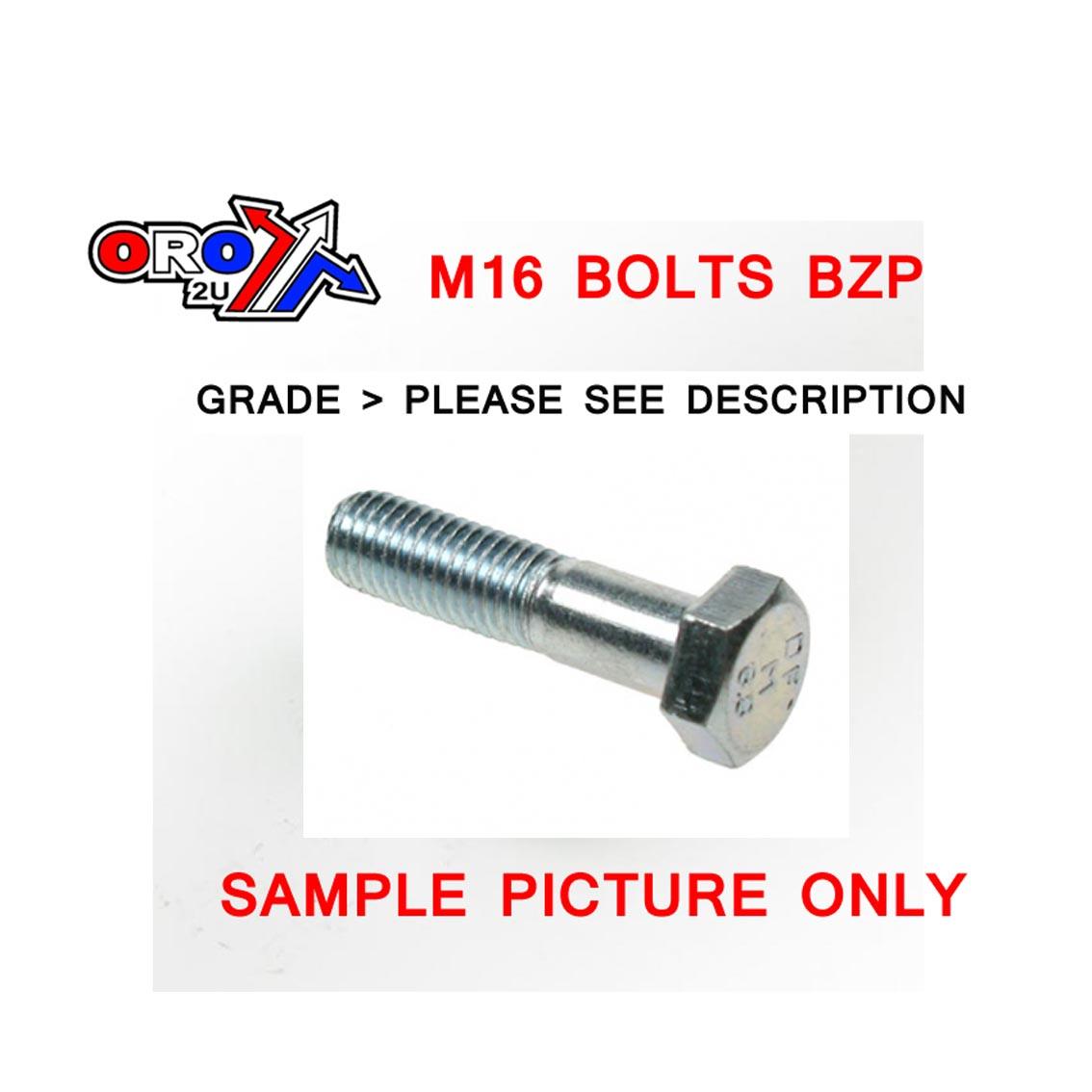 M16X80 HEX BOLT EACH