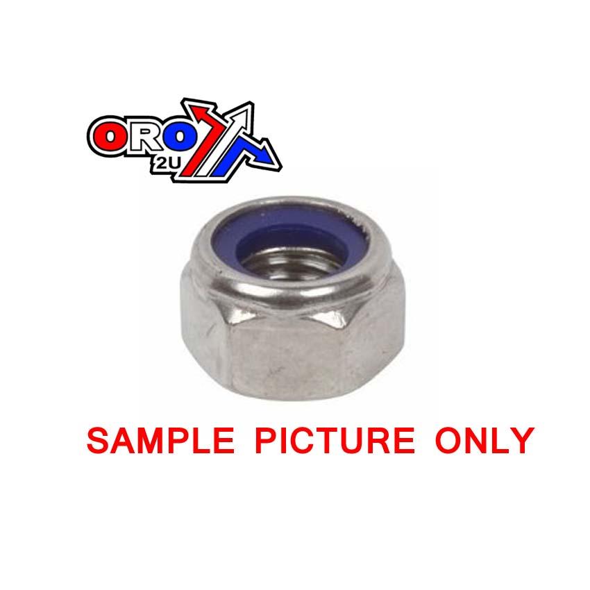 M8 NYLON LOCK NUT, REGULAR 9x13