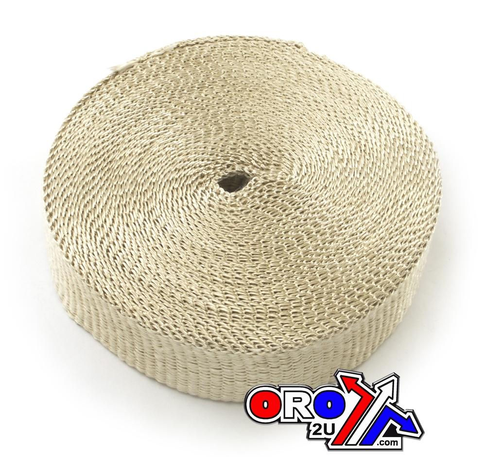 1"x50' TAN EXHAUST WRAP, Manifold Downpipe High temperature Tape