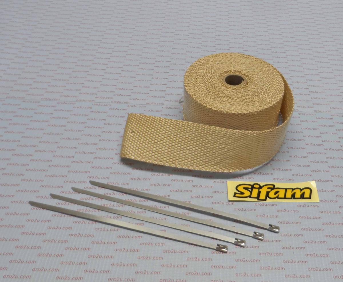 50mm EXHAUST WRAP 10M TAN, Manifold Downpipe High temperature Tape