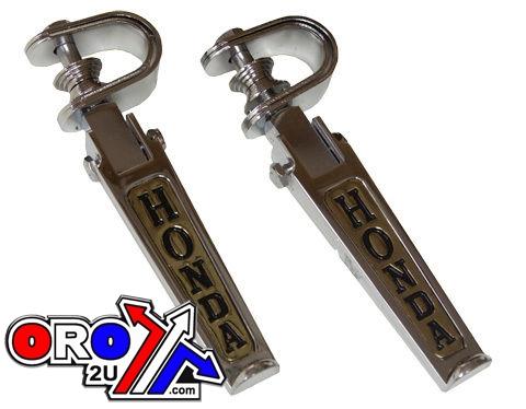 FOOT PEG SET CHROME HONDA universal bolt on EMGO 50-85401