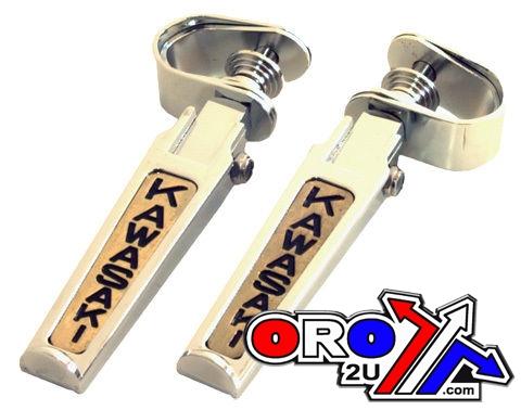 FOOT PEG SET CHROME KAWASAKI universal bolt on EMGO 50-85402