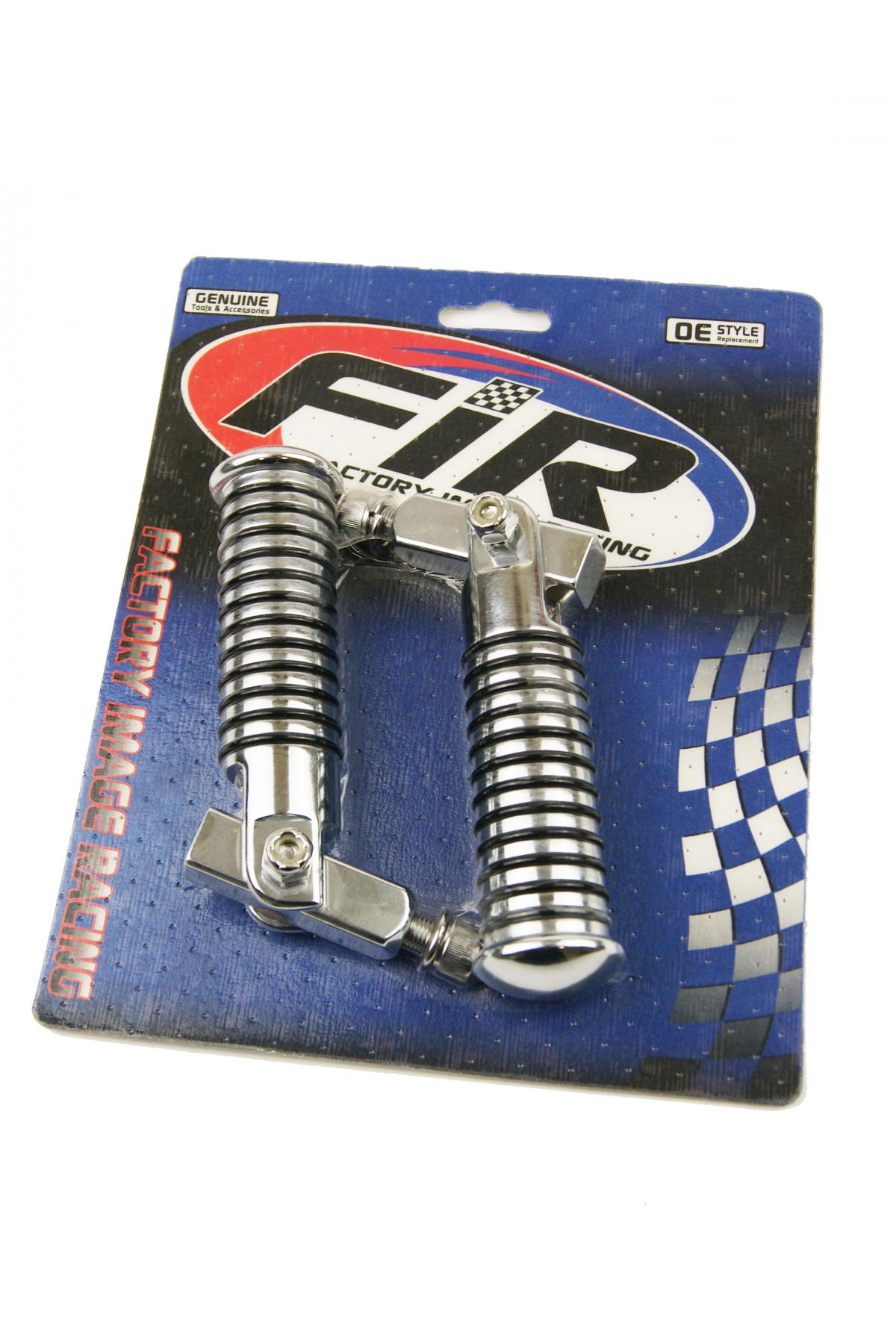 FOOT PEG SET UNIVERSAL CHROME