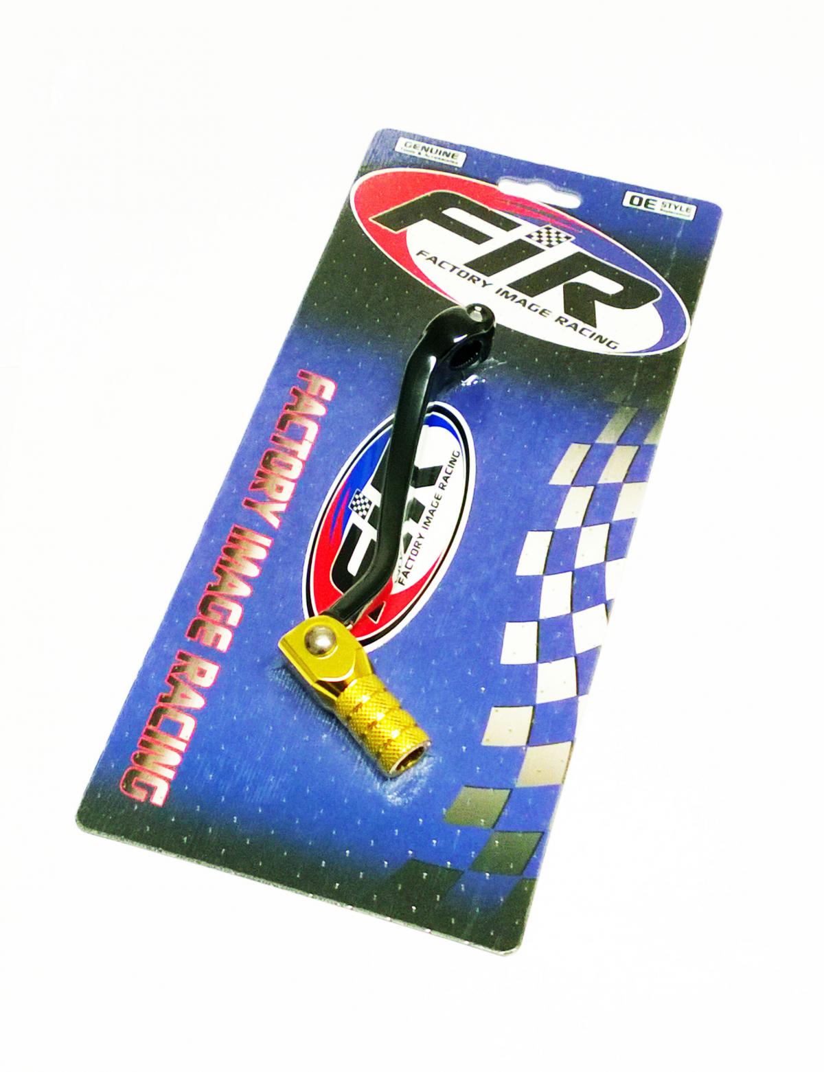 GEAR LEVER SUZUKI RMZ450 05-07, ALUMINIUM FORGED, FIR BRAND, BLACK & GOLD