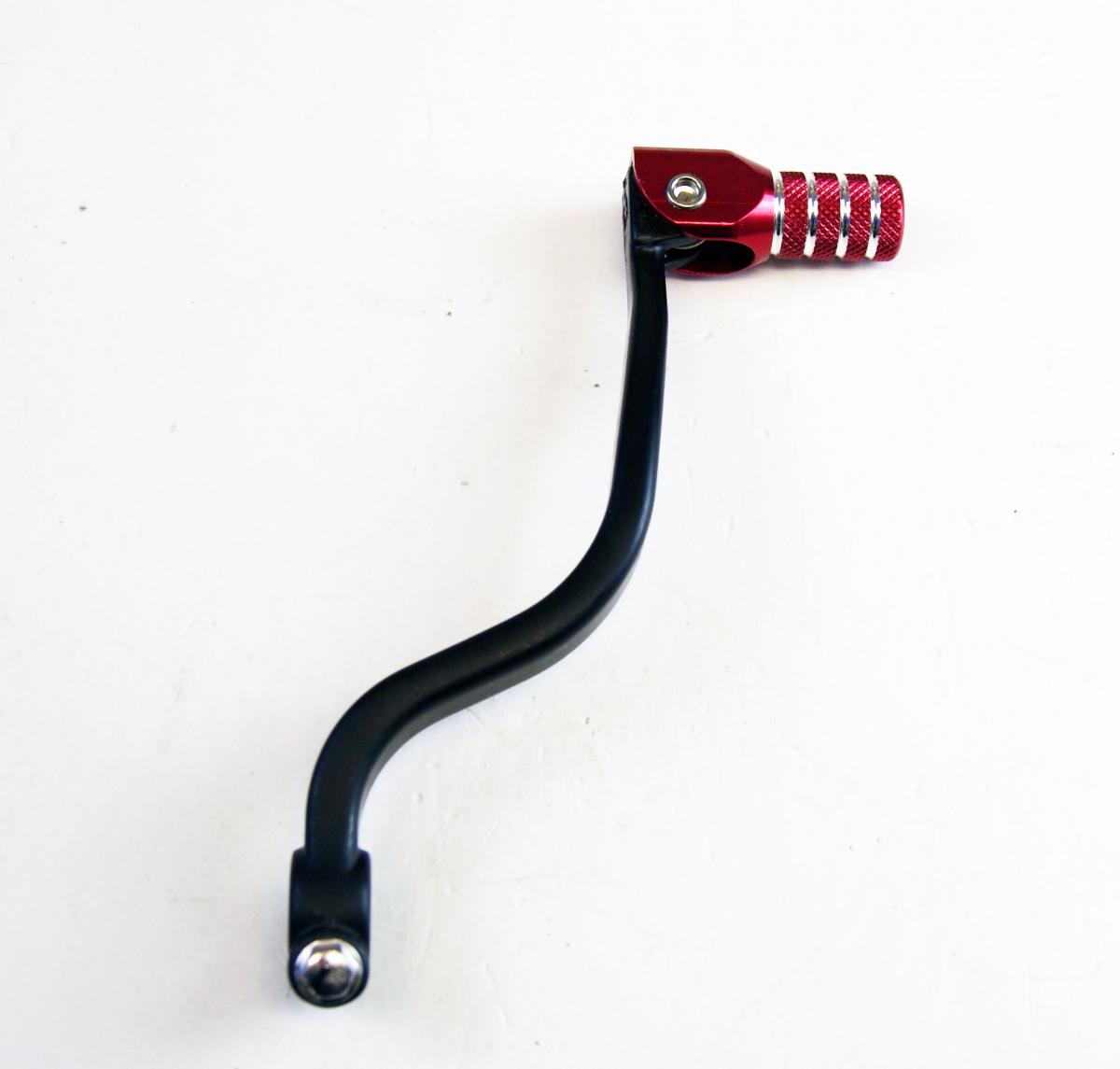 GEAR LEVER ALUM BLACK/RED, SUZUKI RM80/85 96-23, R-LEVC00RM001