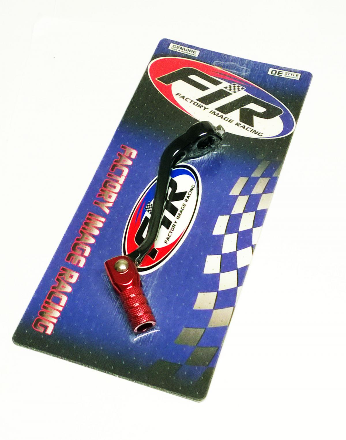 GEAR LEVER HONDA CRF450X 05-17, FORGED ALLOY, FIR BRAND, BLACK & RED