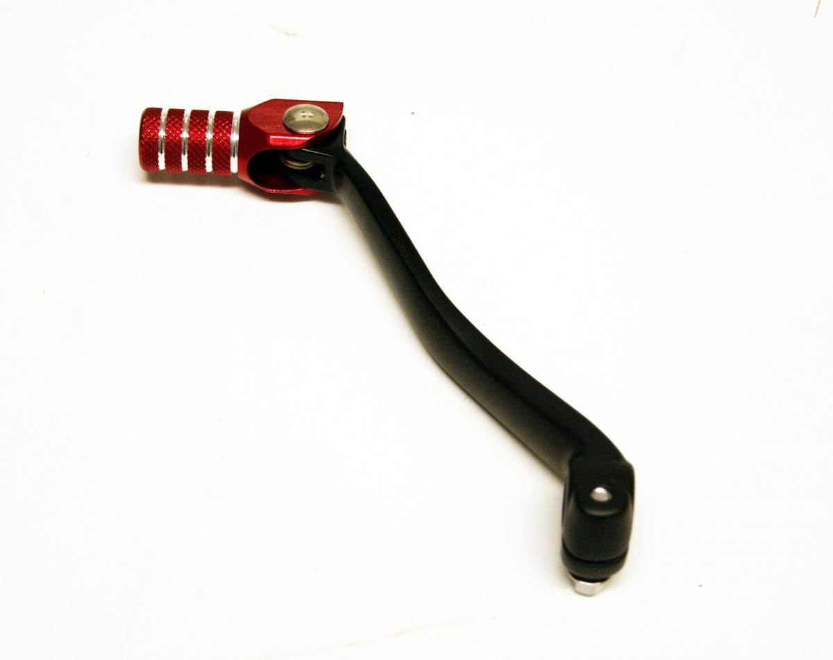 GEAR LEVER BLACK/RED, KAWASAKI KX-F250 09-24