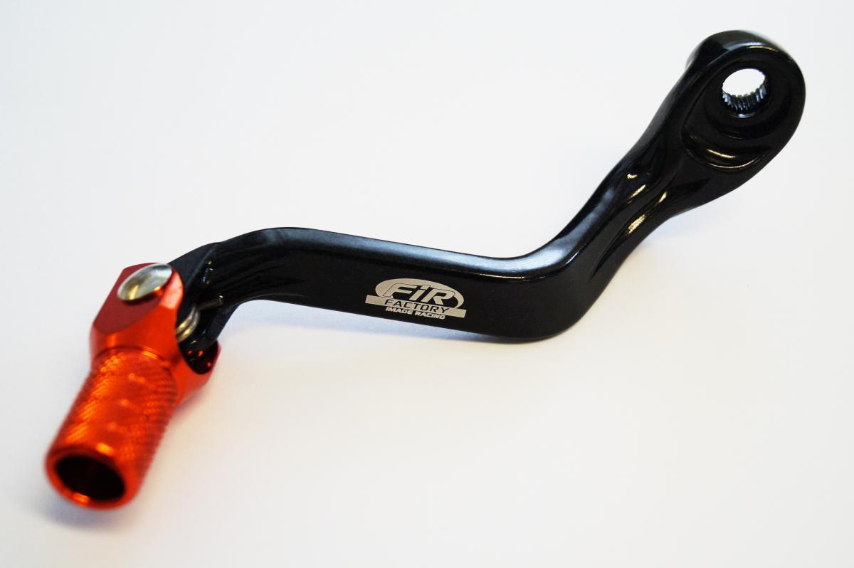 GEAR LEVER KTM SX65 09-15, ALUMINIUM FORGED , FIR BRAND, BLACK & ORANGE