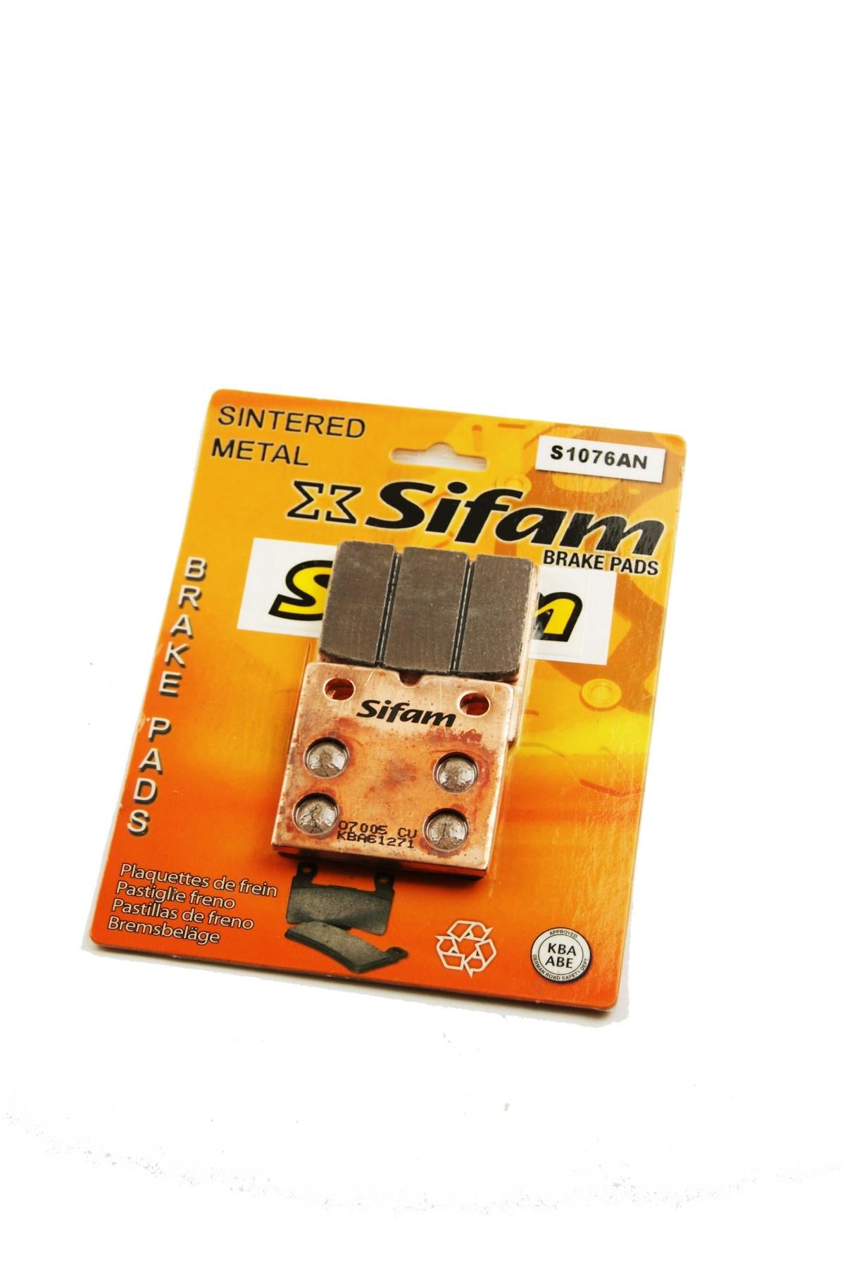 BRAKE PADS SINTERED METAL, SIFAM S1076AN (FA018HH)