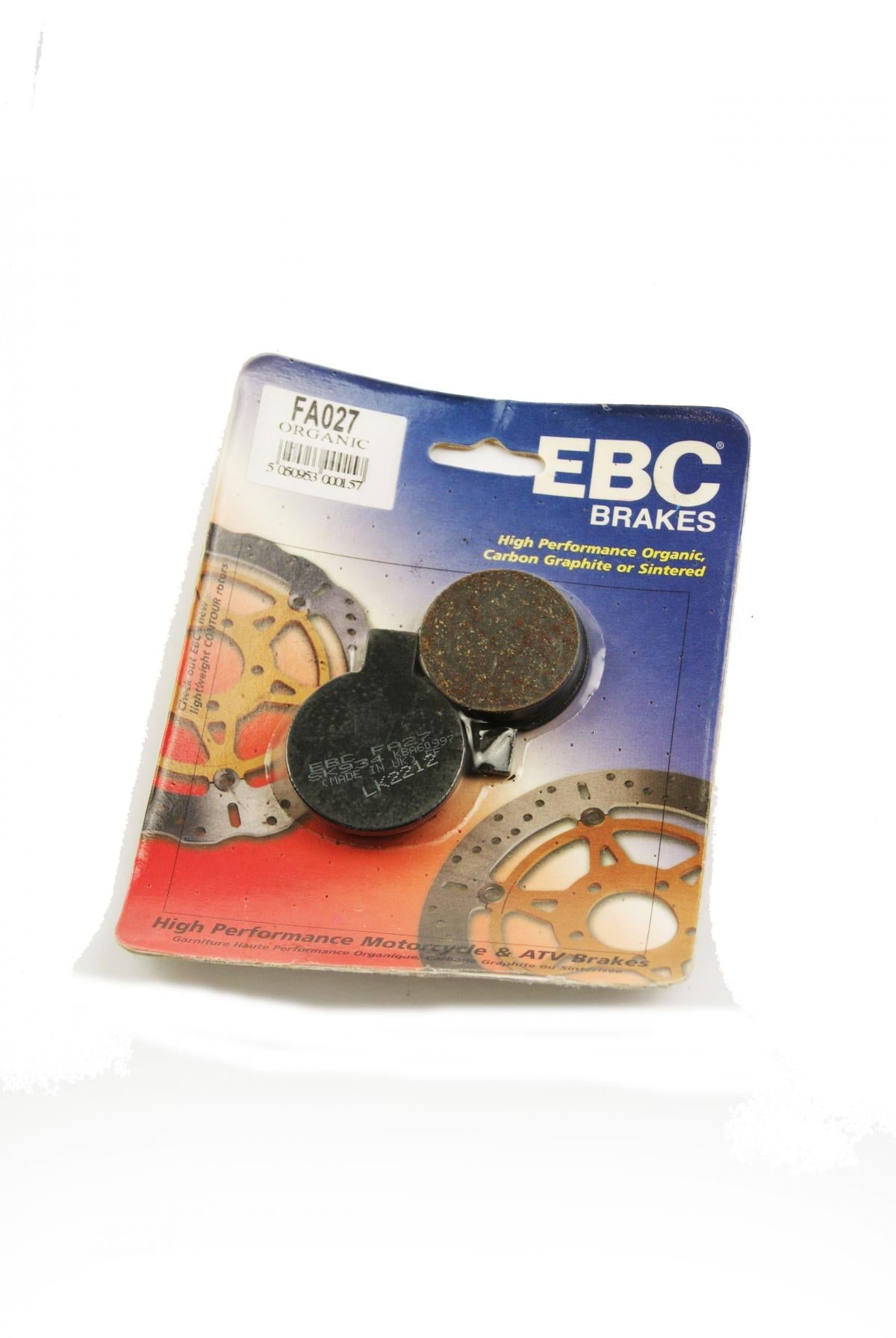 BRAKE PADS SEMI-METAL, EBC FA027 / FA27 NORTON