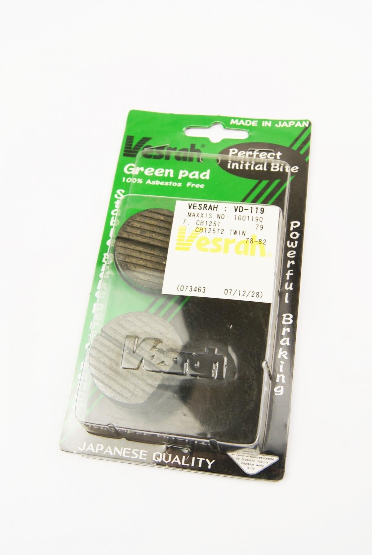 BRAKE PADS DISC VD119 1001190,FA52