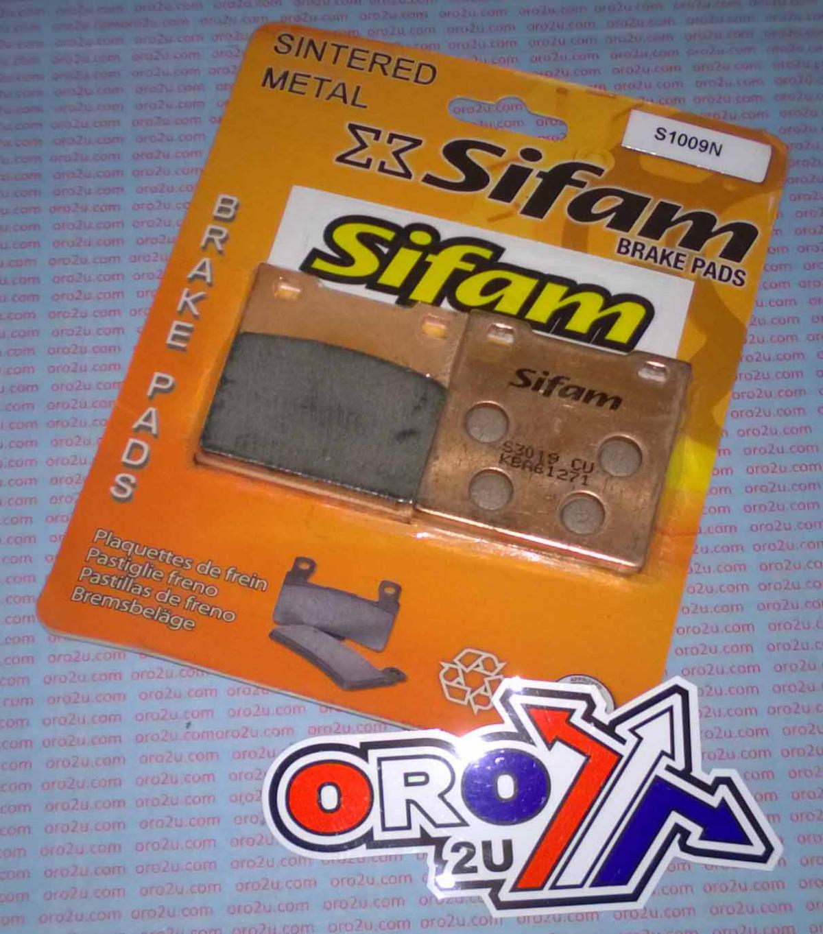 BRAKE PADS SINTERED METAL, SIFAM S1009N, FA63