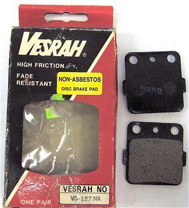 BRAKE PADS VESRAH VD127, 1001270, FA082
