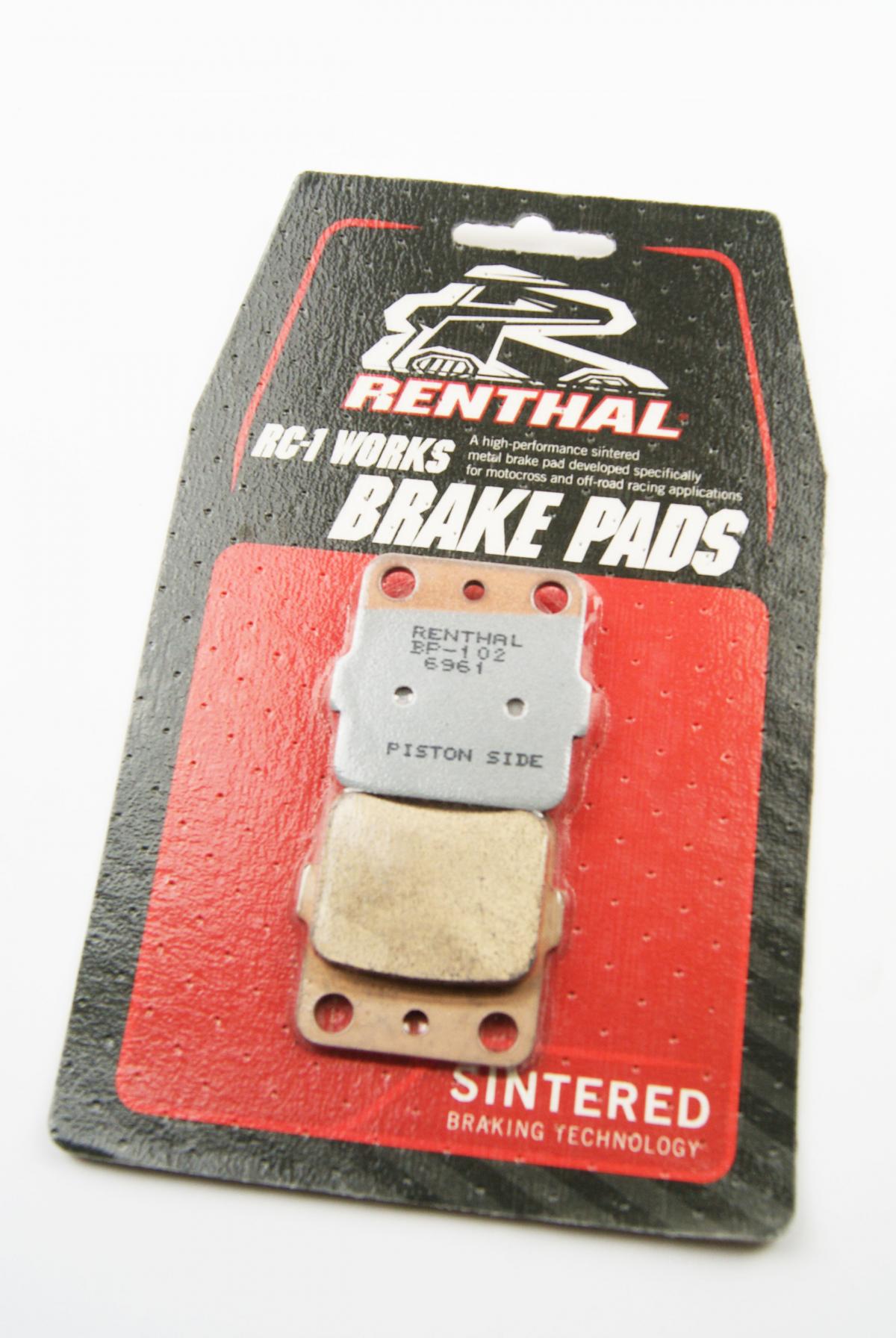 BRAKE PADS SINTERED RC-1, RENTHAL BP-102, BP102 WORKS, FA084
