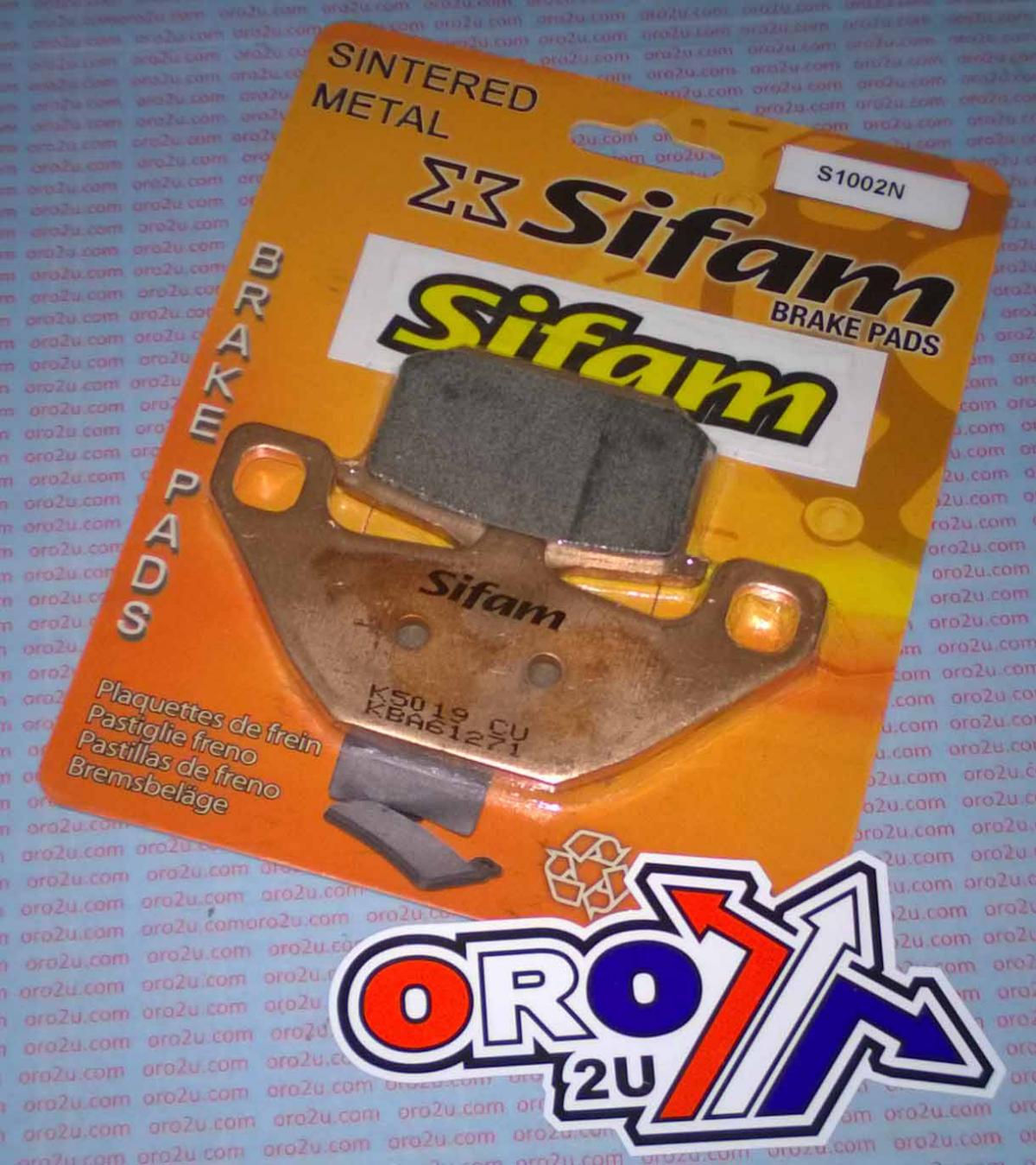 BRAKE PADS DISC SINTERED METAL, SIFAM S1002N (FA85HH)