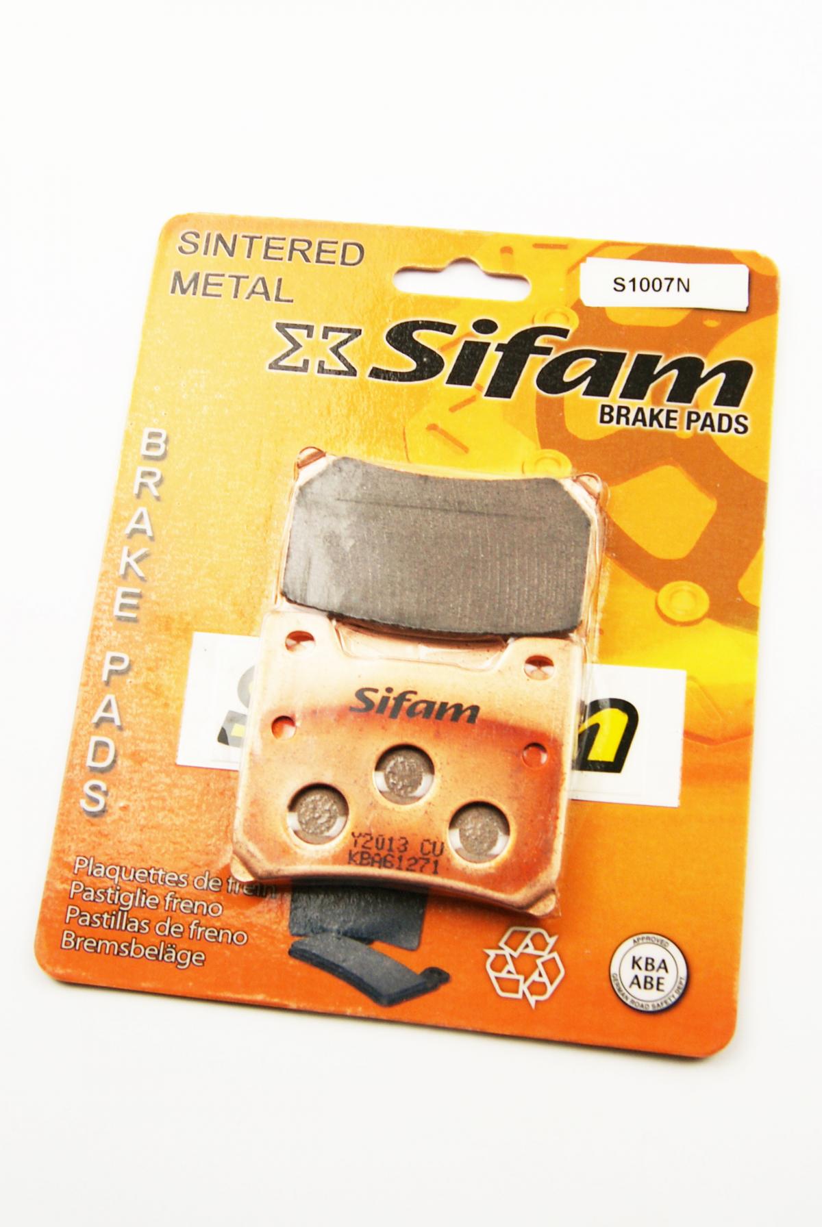 BRAKE PADS SINTERED METAL, SIFAM S1007N, FA88