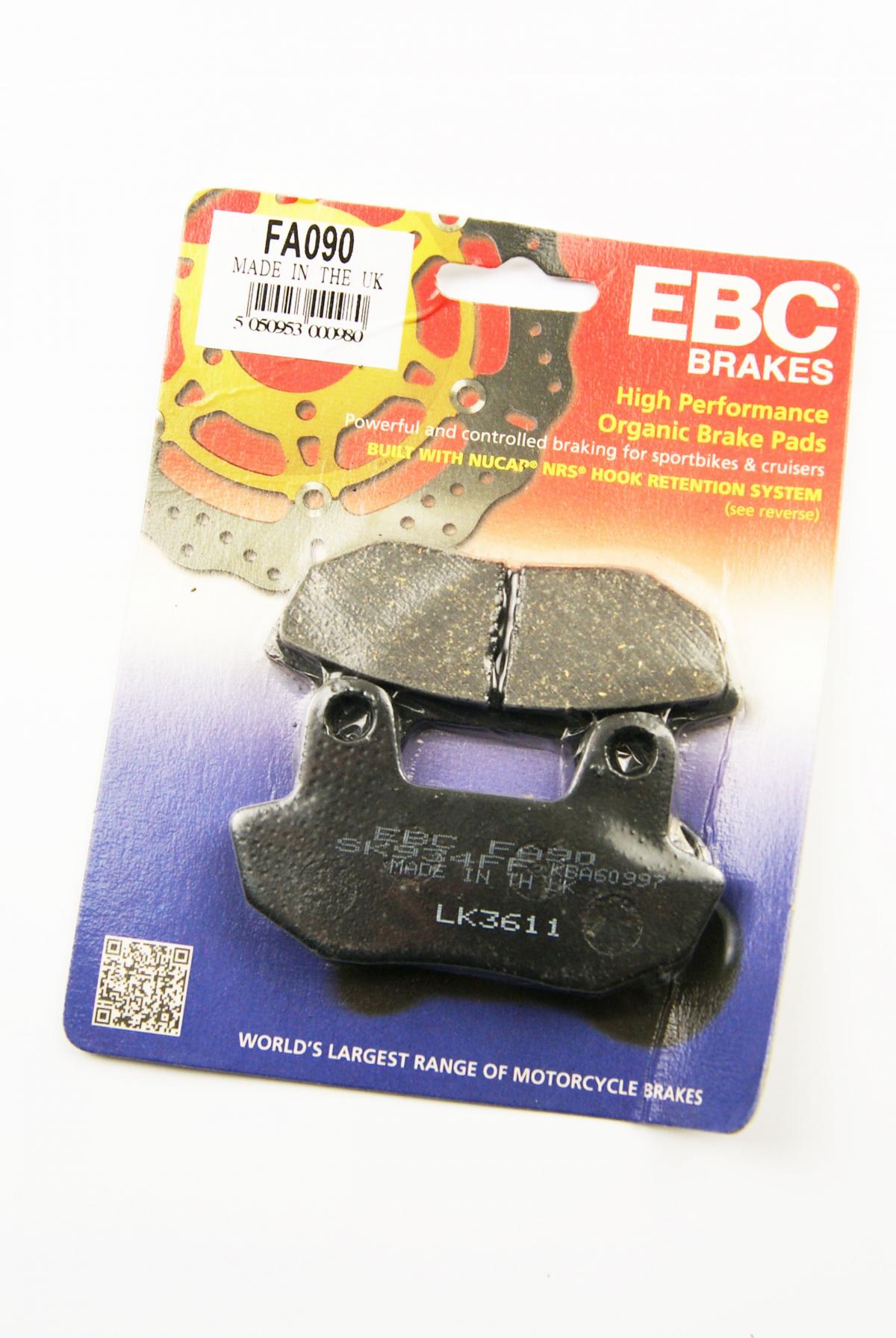 BRAKE PADS STD SEMI-METALLIC, EBC FA090
