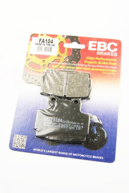 BRAKE PADS DISC EBC Organic, EBC FA104