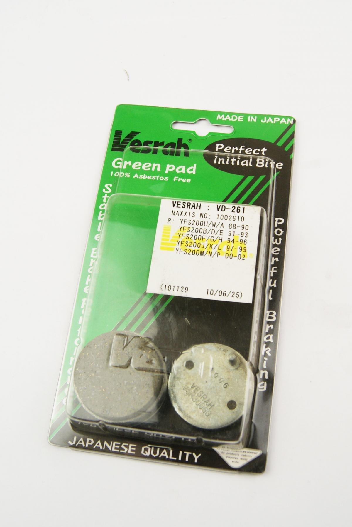 BRAKE PADS VESRAH VD261, FA155