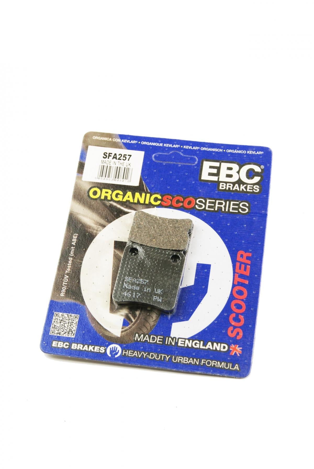 BRAKE PADS STD SCOOTER ORGANIC, EBC SFA257