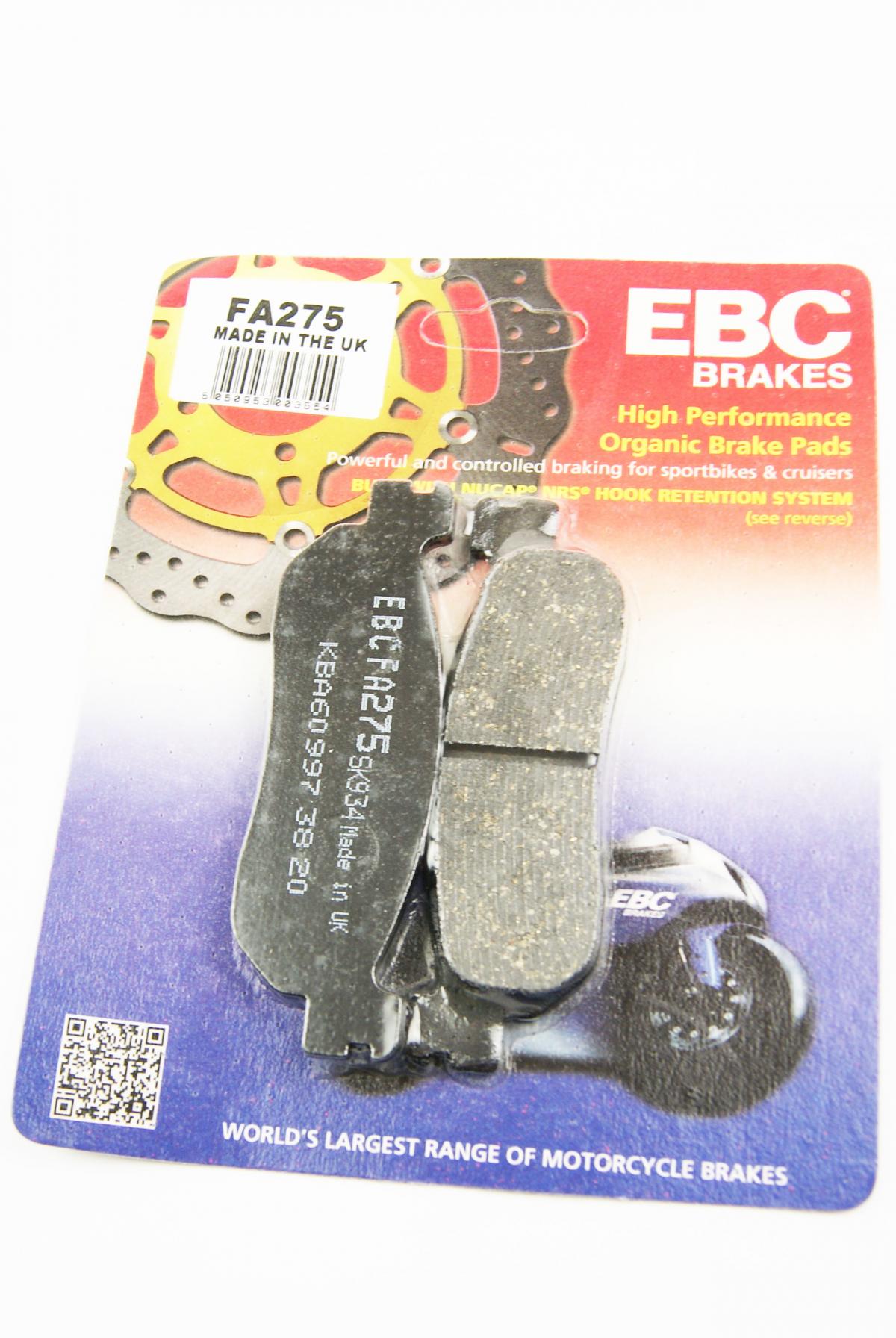 BRAKE PADS BLACK TOURING, EBC FA275