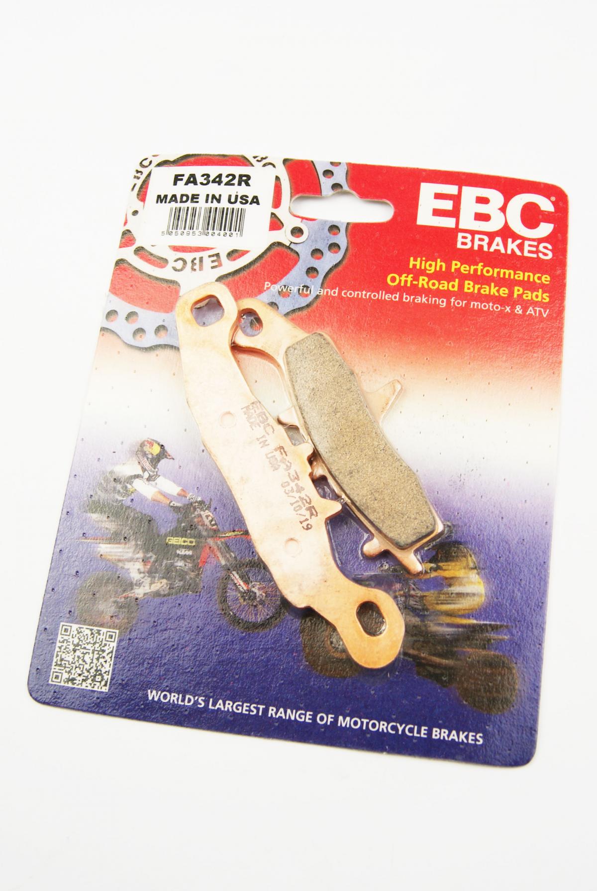 BRAKE PADS SINTERED EBC FA342R 39-342