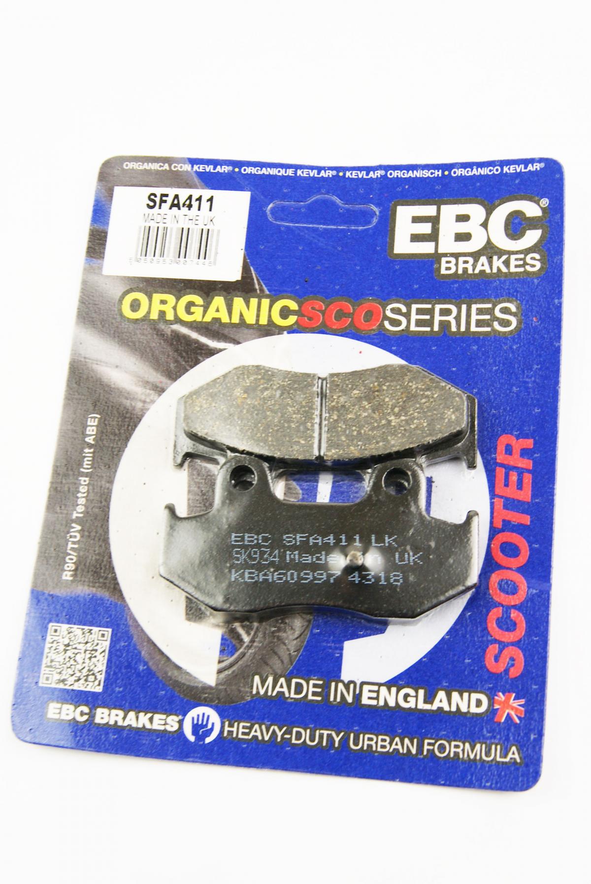 BRAKE PADS STD SCOOTER ORGANIC, EBC SFA411