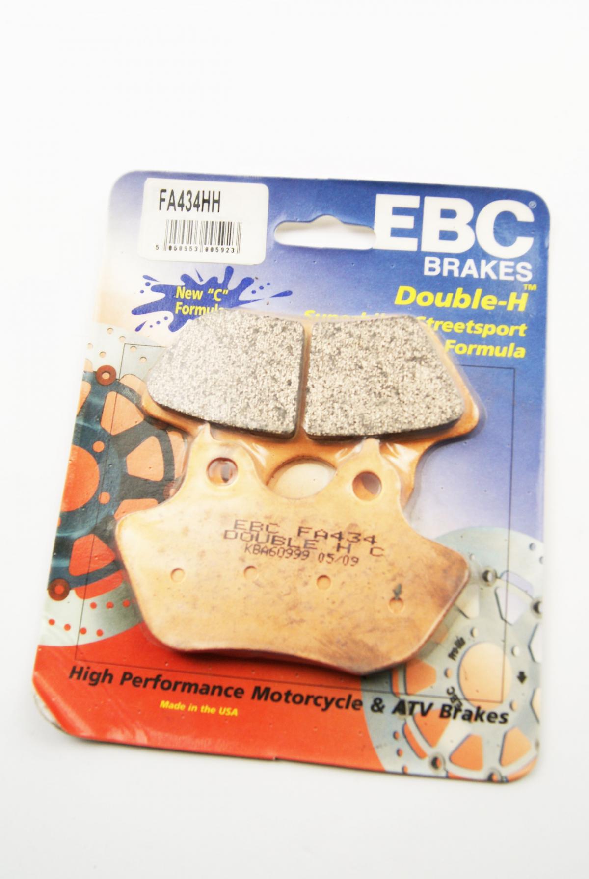 BRAKE PADS SINTERED METAL, EBC FA434HH HARLEY DAVIDSON