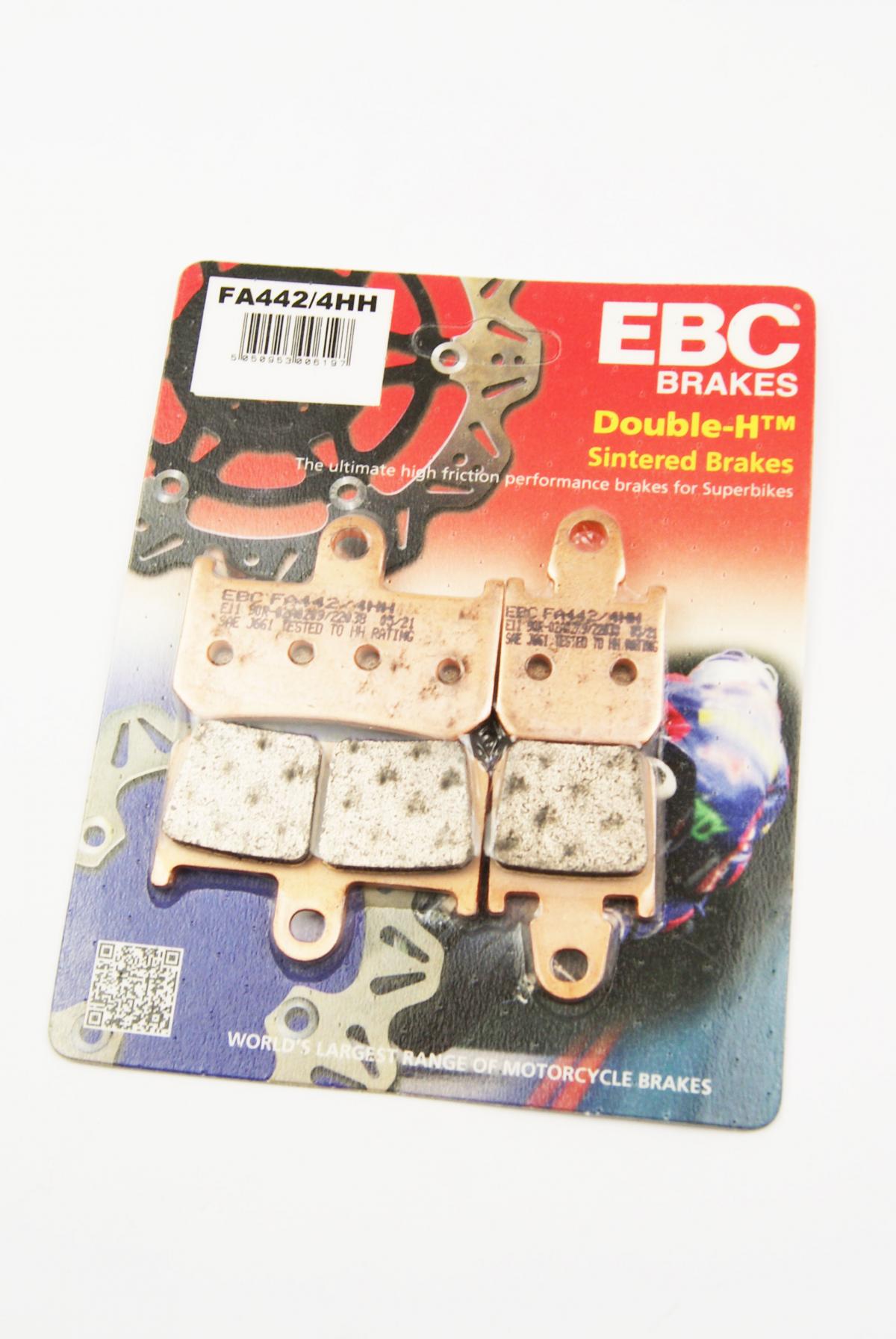 BRAKE PADS SINTERED METAL 4pcs, EBC FA442/4HH (VD444)