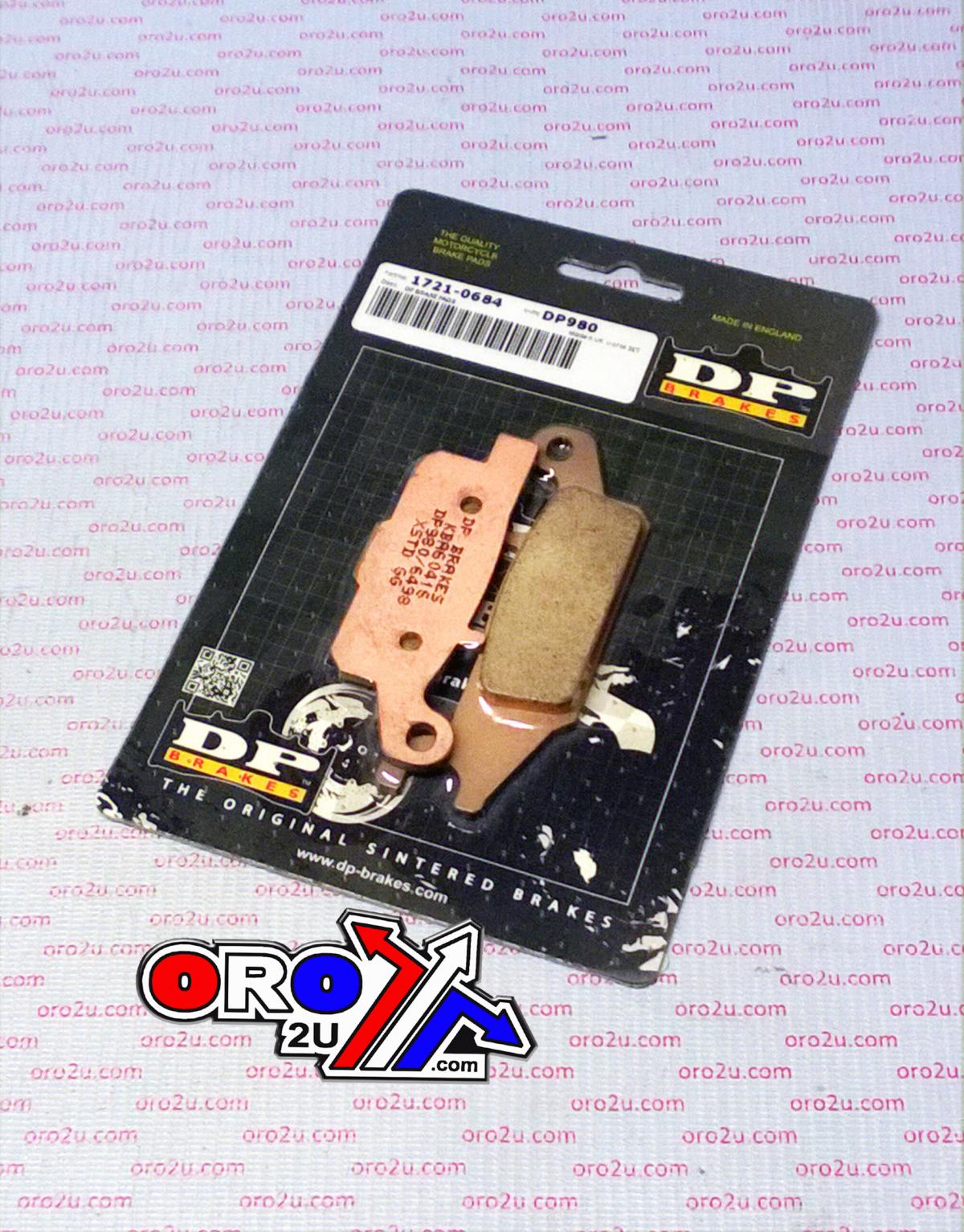 BRAKE PADS DP BRAKES HARD, DP980 BRAKES Premium Sintered, 39-444, FA444