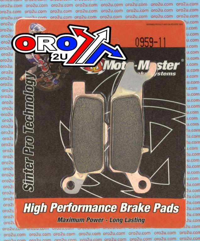 BRAKE PADS DISC MOTO-MASTER, SEMI-METALLIC STD 095911, FA444
