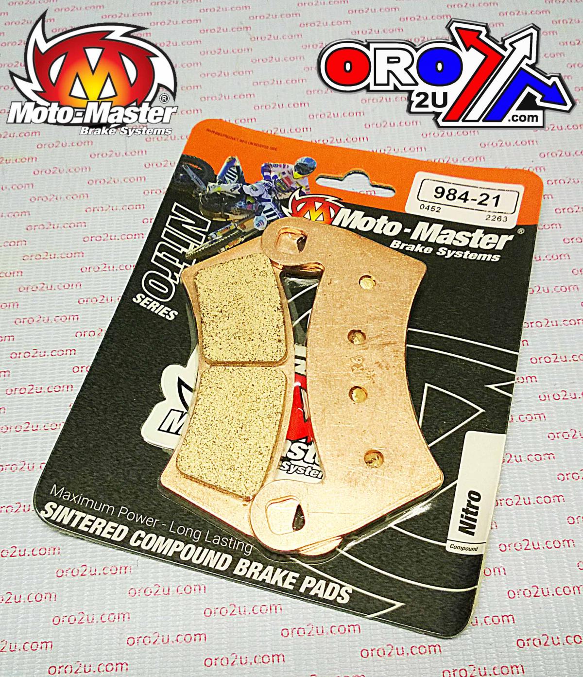 BRAKE PADS SINTERED NITRO, MOTO-MASTER 098421, 39-452, FA452