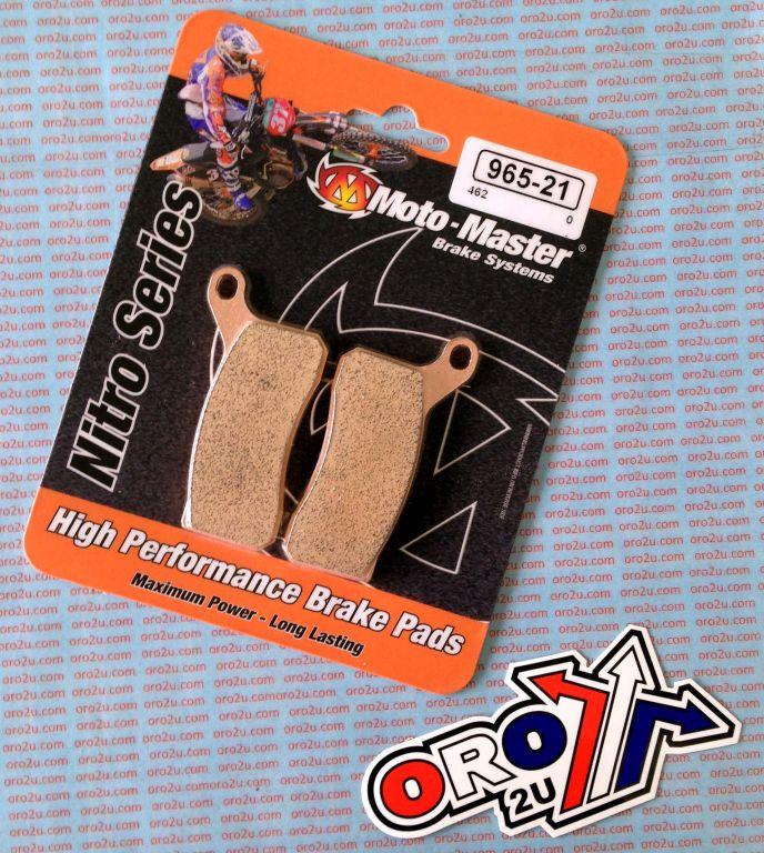 BRAKE PADS SINTERED NITRO MOTO-MASTER 096521