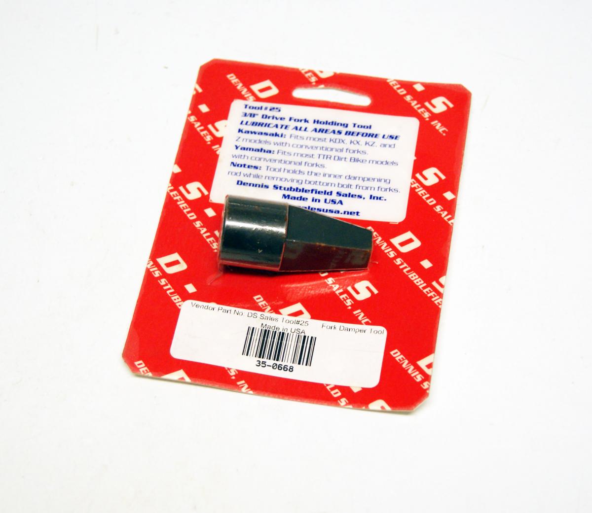INNER FORK DAMPER HOLDING TOOL, Kawasaki KDX/KX/KZ and Z series models 3/8 drive