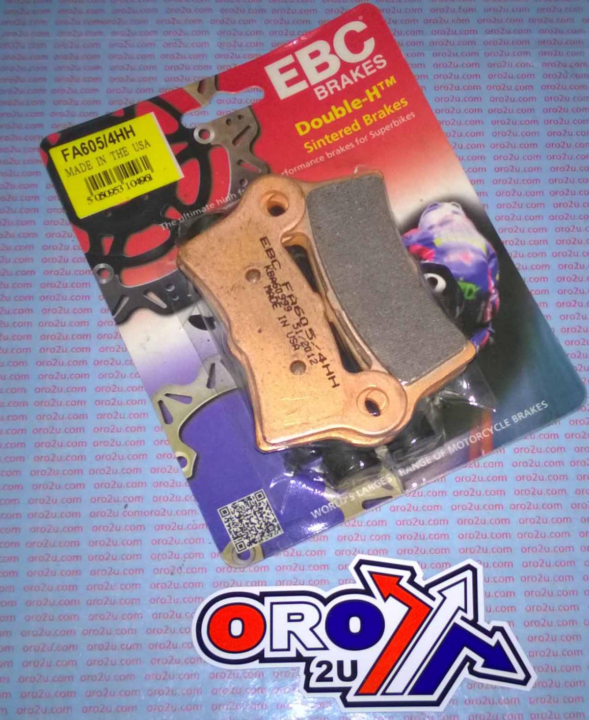 BRAKE PADS SINTERED METAL, EBC FA605/4HH HARLEY DAVIDSON TRIKE, REAR