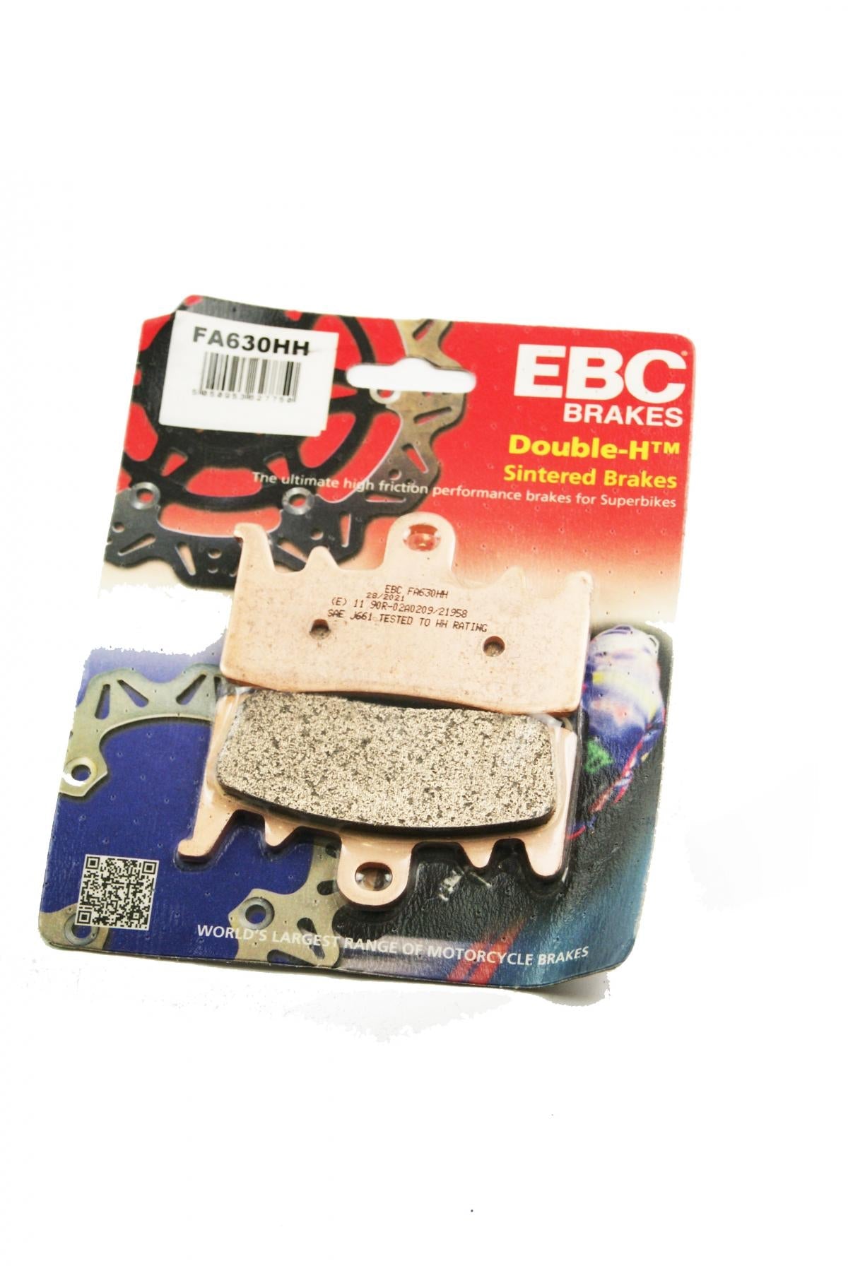 BRAKE PADS SINTERED METAL, EBC FA630HH GOLD, 39-630