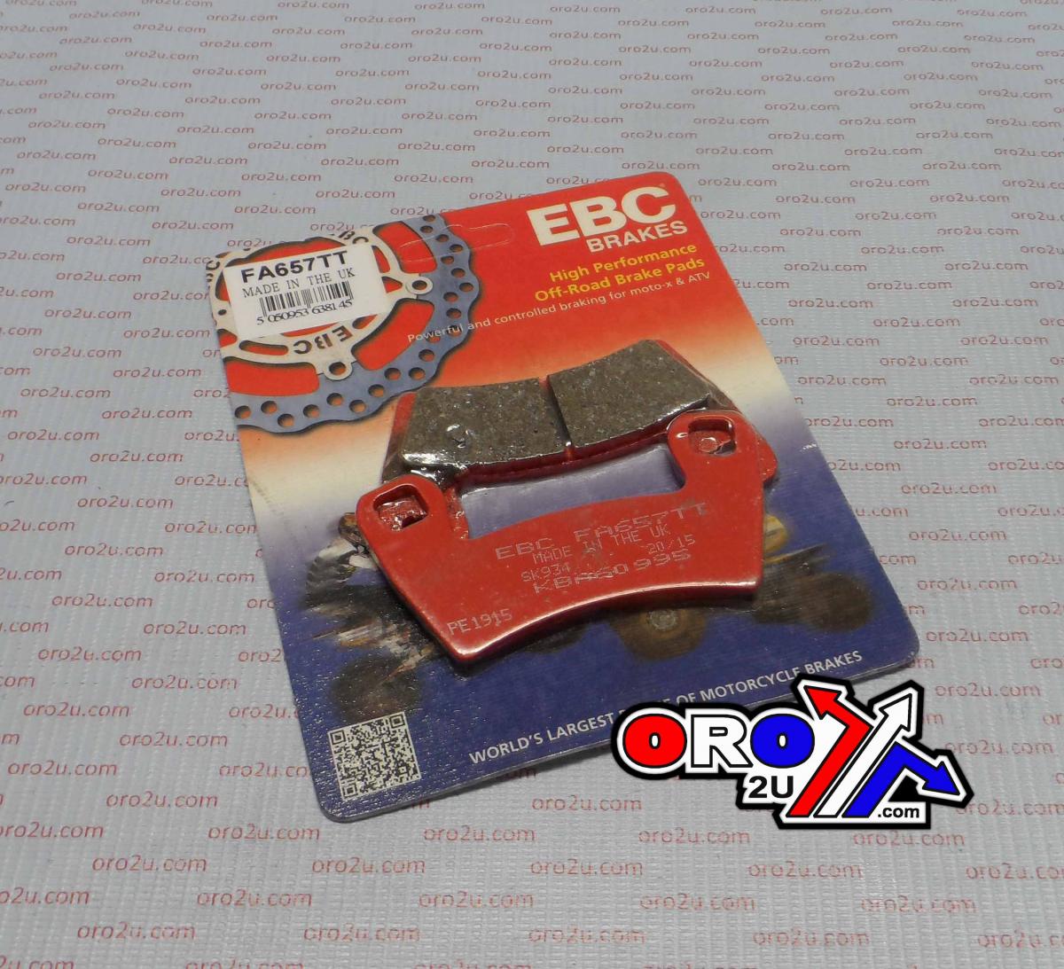 BRAKE PADS SINTERED METAL, EBC FA657TT, 1911085