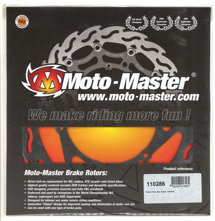 DISC BRAKE FRONT SUZUK RM125/250 88-12, YAM YZ125/250 01-15 FLAME, MOTO-MASTER