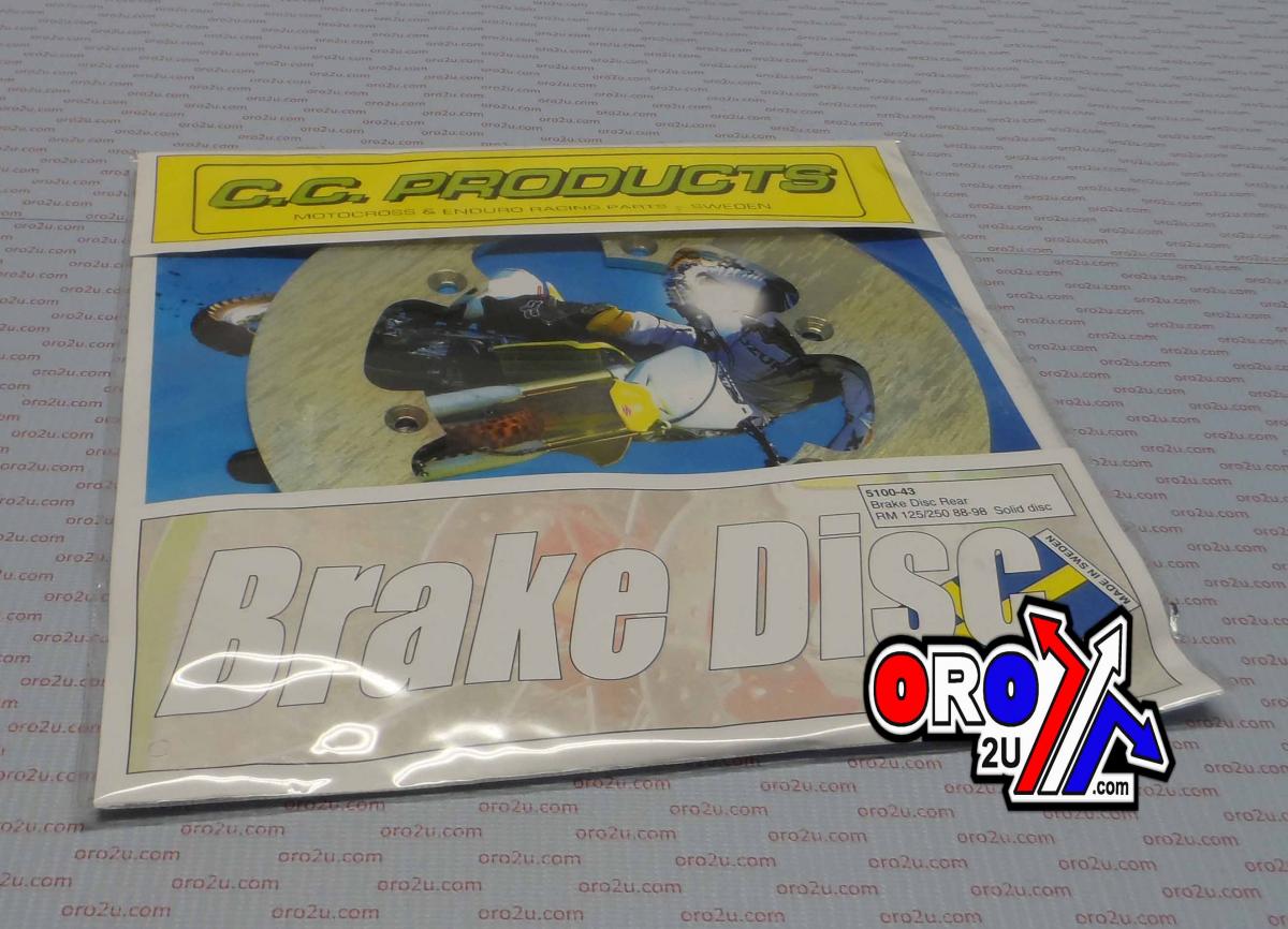 DISC BRAKE REAR SUZUKI RM125/250 89-99, DRZ400 07-14, SOLID, CROSS-CENTER