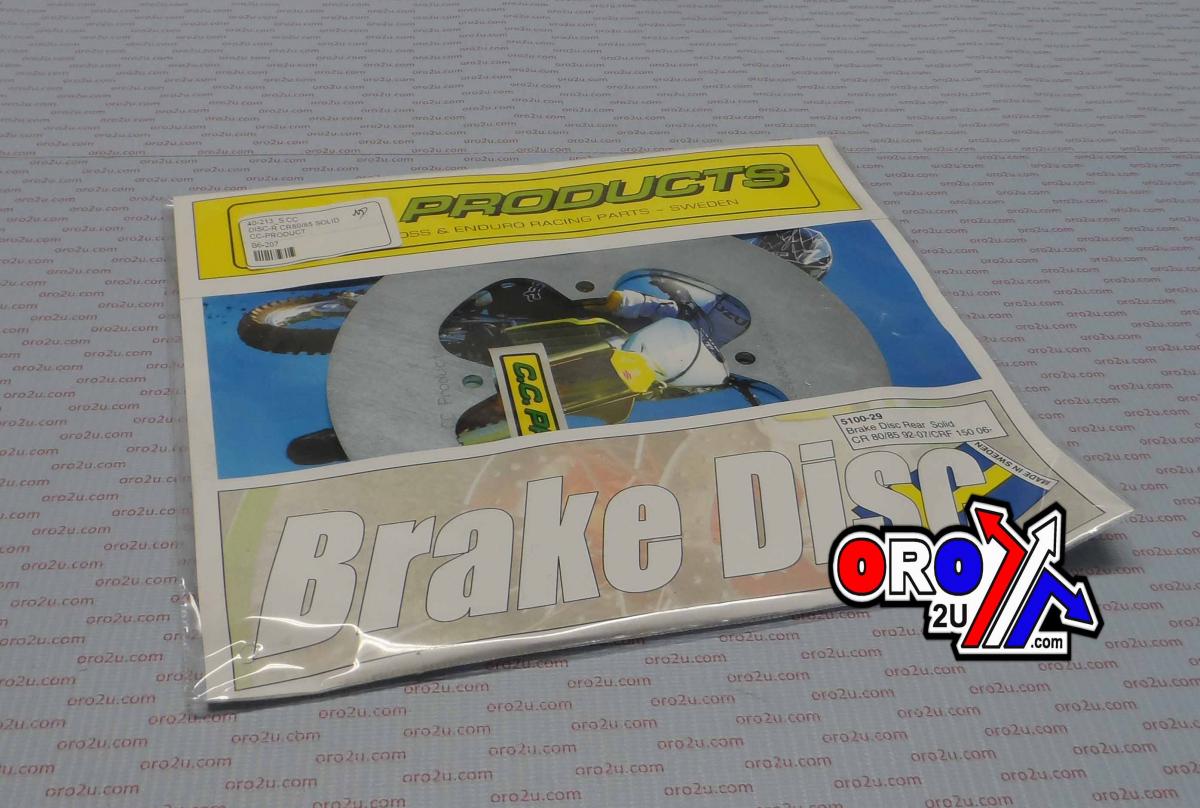 DISC BRAKE REAR CR80 85 SOLID CROSS-CENTER 5100-29 CRF150
