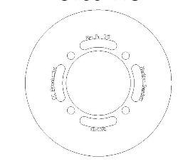 DISC BRAKE FRONT & REAR KX65 CROSS-CENTER PRODUCT 5100-113