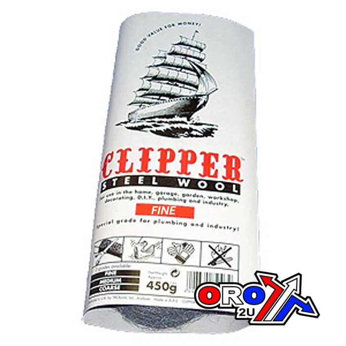 STEEL WIRE WOOL (FINE) 450g RE EMT1