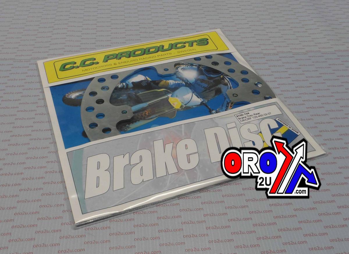 DISC BRAKE REAR CR CRF ROUND CROSS-CENTER PRODUCT 5100-104